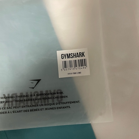 NWOT Gymshark Training Cropped Capri Leggings in Teal. Size Small - Picture 11 of 11